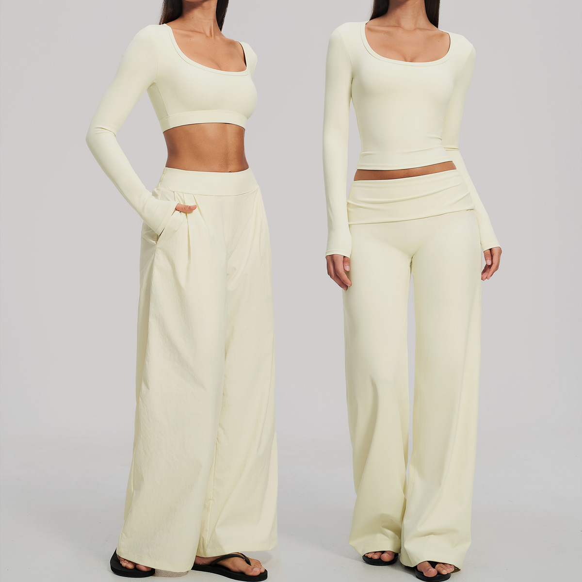 Compression Long Pant - Sports Set 2Pcs Women's Long Sleeve