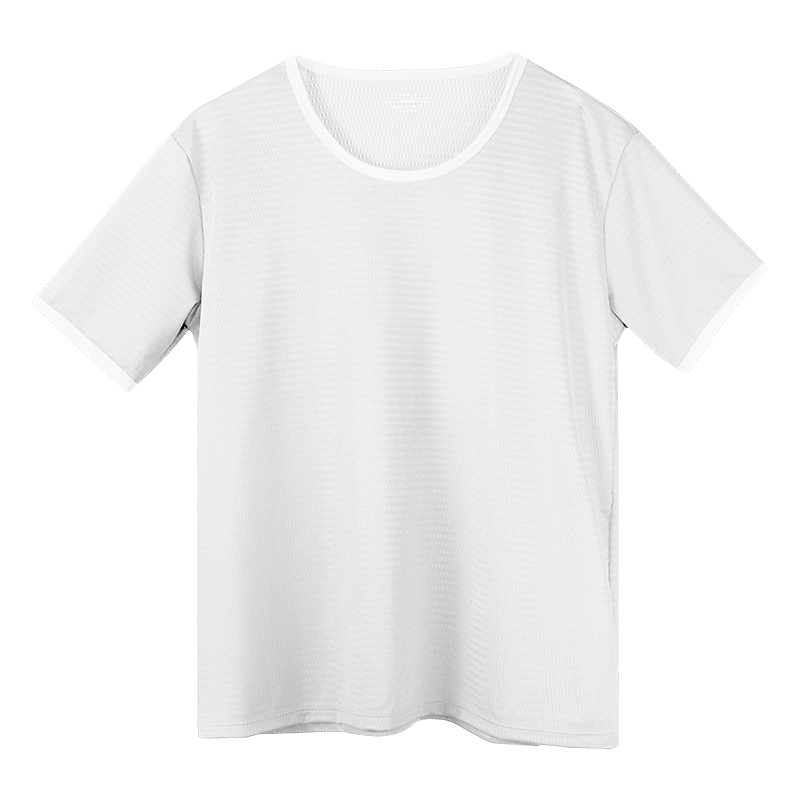 Men's Ice Silk Seamless T-Shir - Undershirt Crew Neck recension och pris