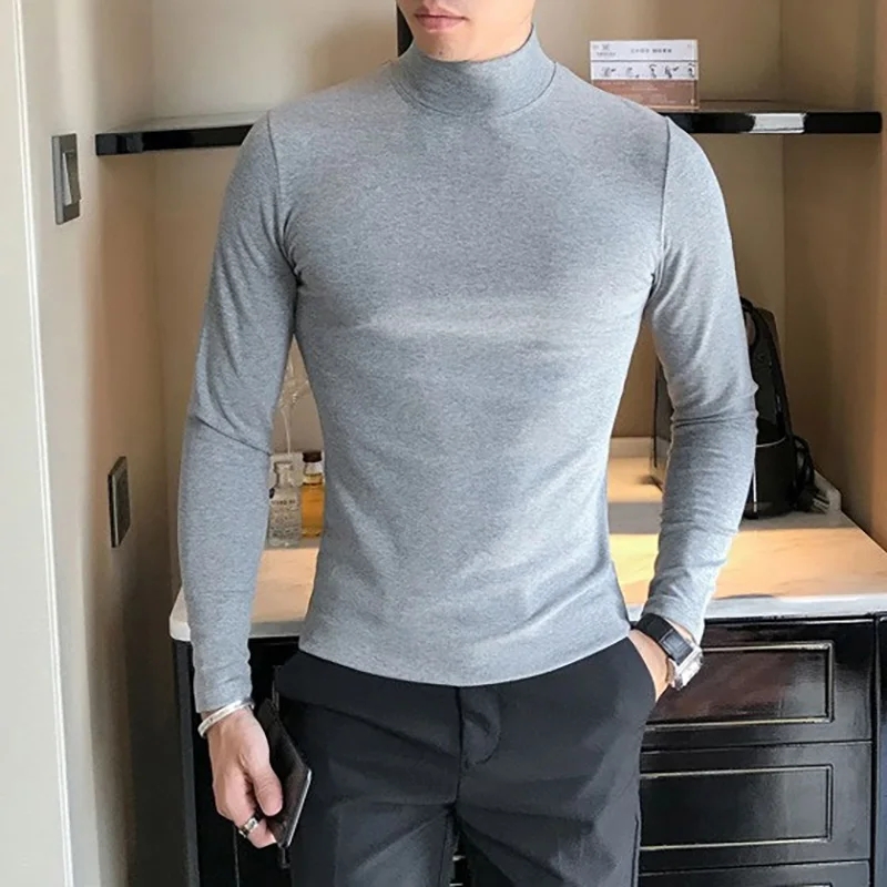 2025 Autumn Winter Men's High  - T Shirt Tight Fit recension och pris