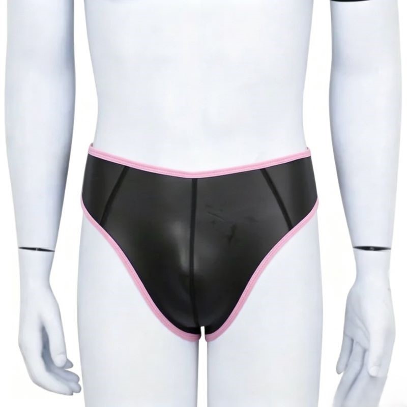 Men Sexy PU Leather Triangle B - Pouch Boxer Pouch recension och pris