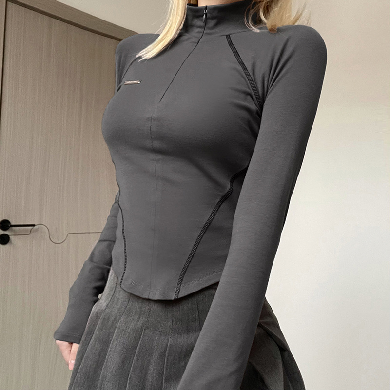 Spicy Girl Short Zipper High C - T Shirt Tight Fit recension och pris