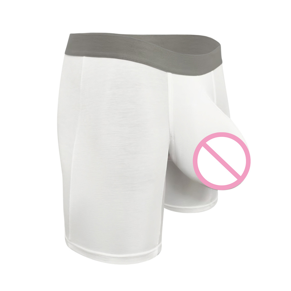 Men Modal Boxer Shorts Long Le - Long Leg Trunk Men recension och pris